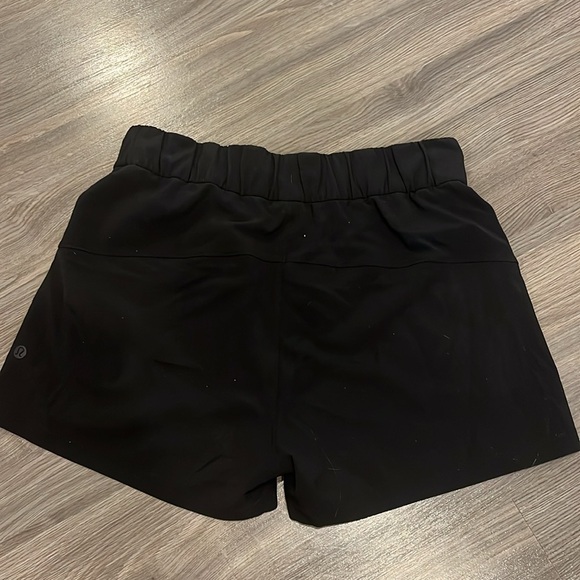 Black Lululemon shorts size 4 - Picture 2 of 2